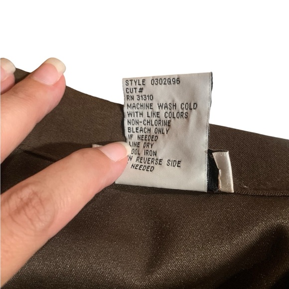 AGB Byer California vintage brown suede like button down maxi dress size 12 - Picture 7 of 7